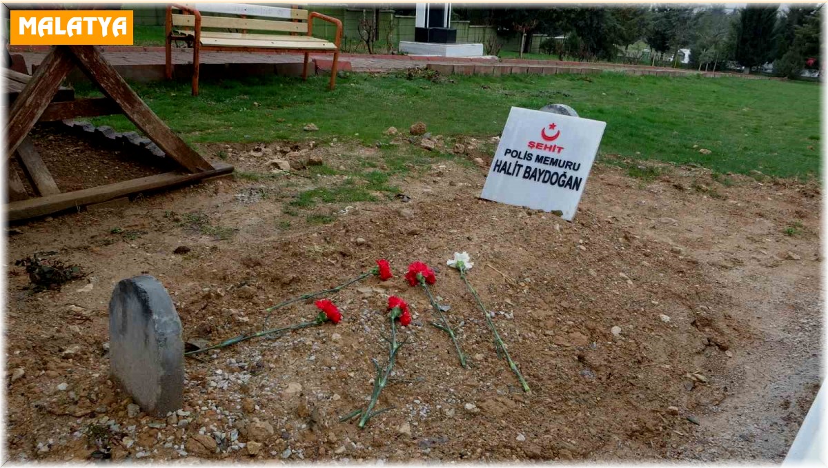 Deprem şehidi polis memuru unutulmadı