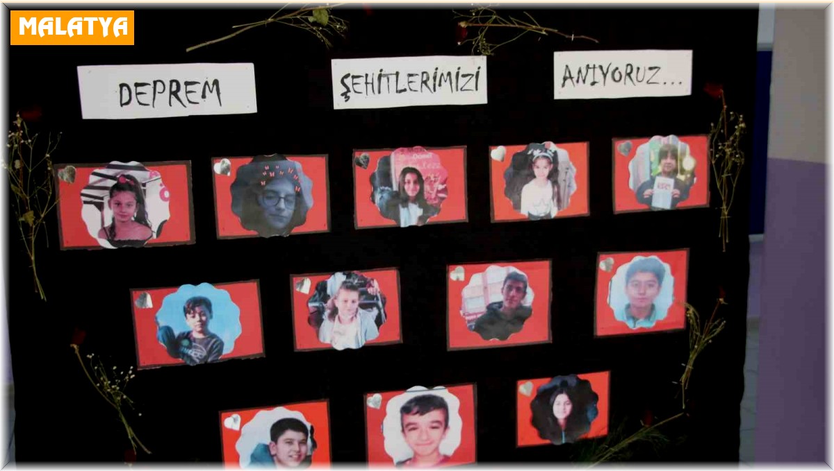 Depremde hayatını kaybeden öğrenciler unutulmadı