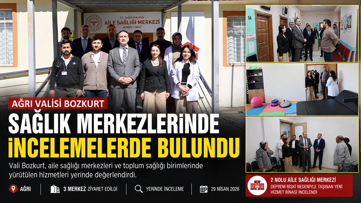 Depremsellik riski bulunan binadan taşındı: Ağrı'da aile sağlığı merkezi yeni binasında hizmette