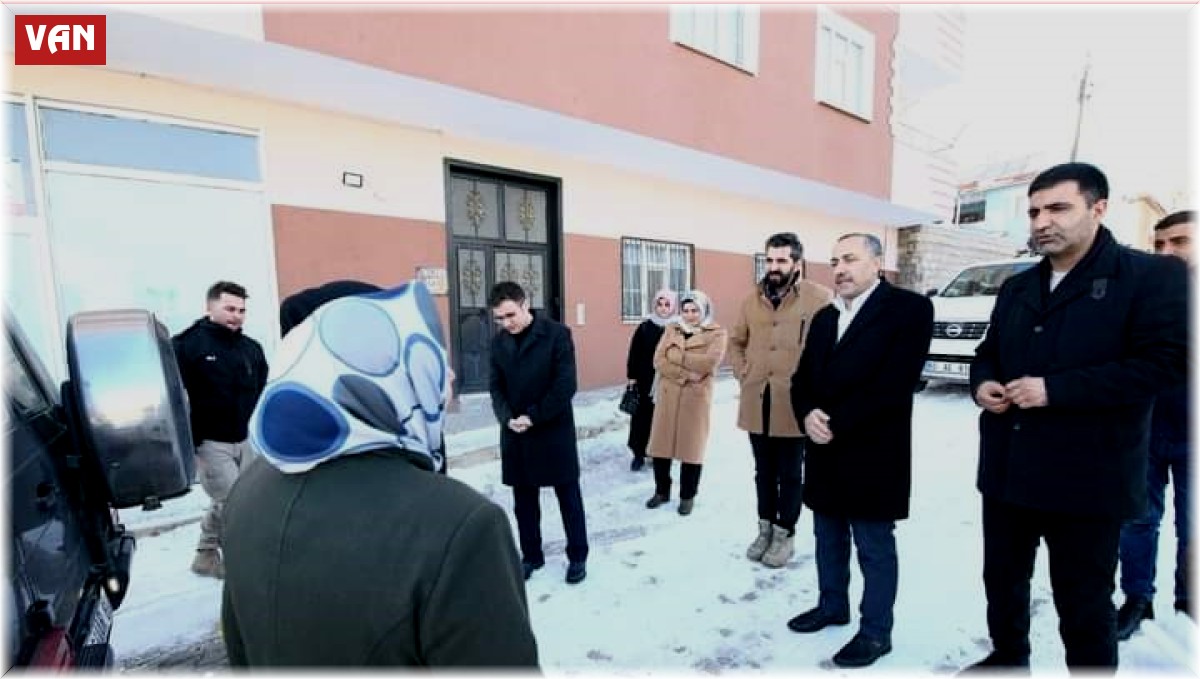 Depremzede ailelere ziyaretler sürüyor