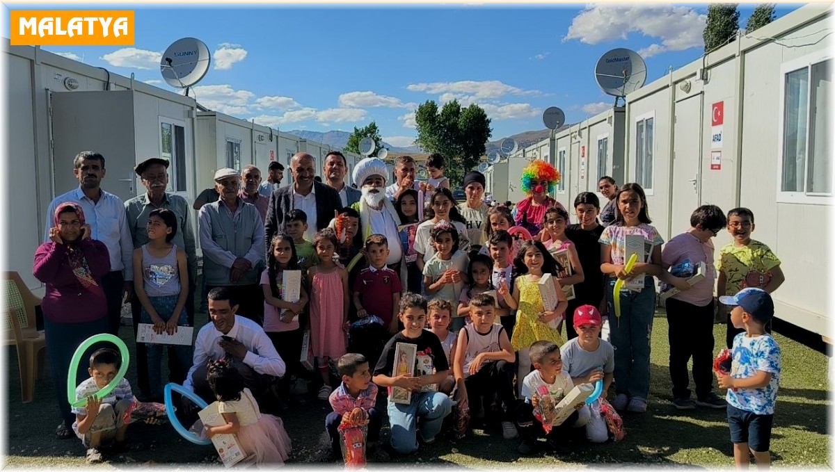 Depremzede çocuklar düzenlenen etkinlikle eğlendiler