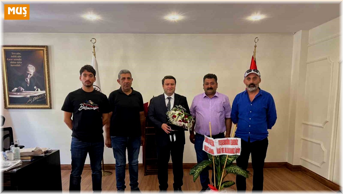 Depremzede muhtarlardan Kaymakam Ocak'a ziyaret