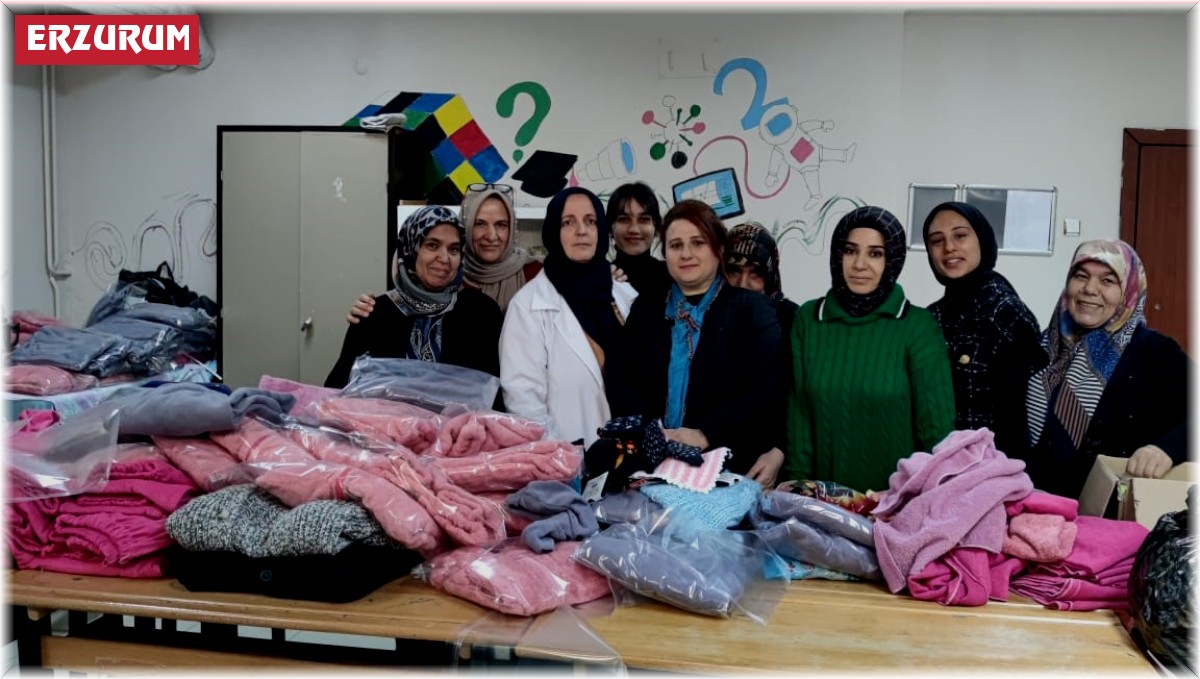 Depremzedeler için kıyafet hazırladılar