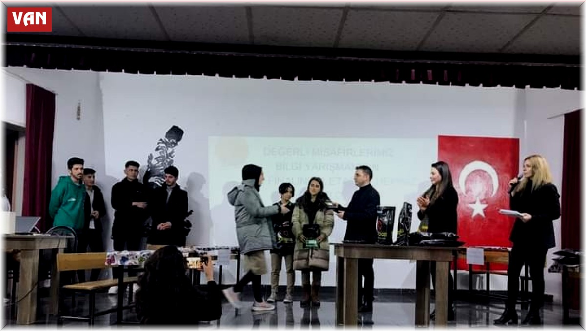 Dereceye giren öğrenciler ödüllendirildi