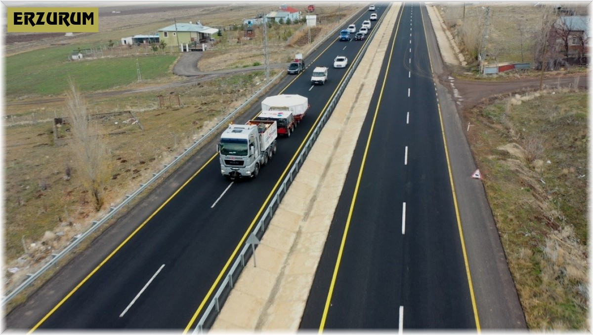 Dev aynanın 5 saatlik yolculuğu havadan görüntülendi