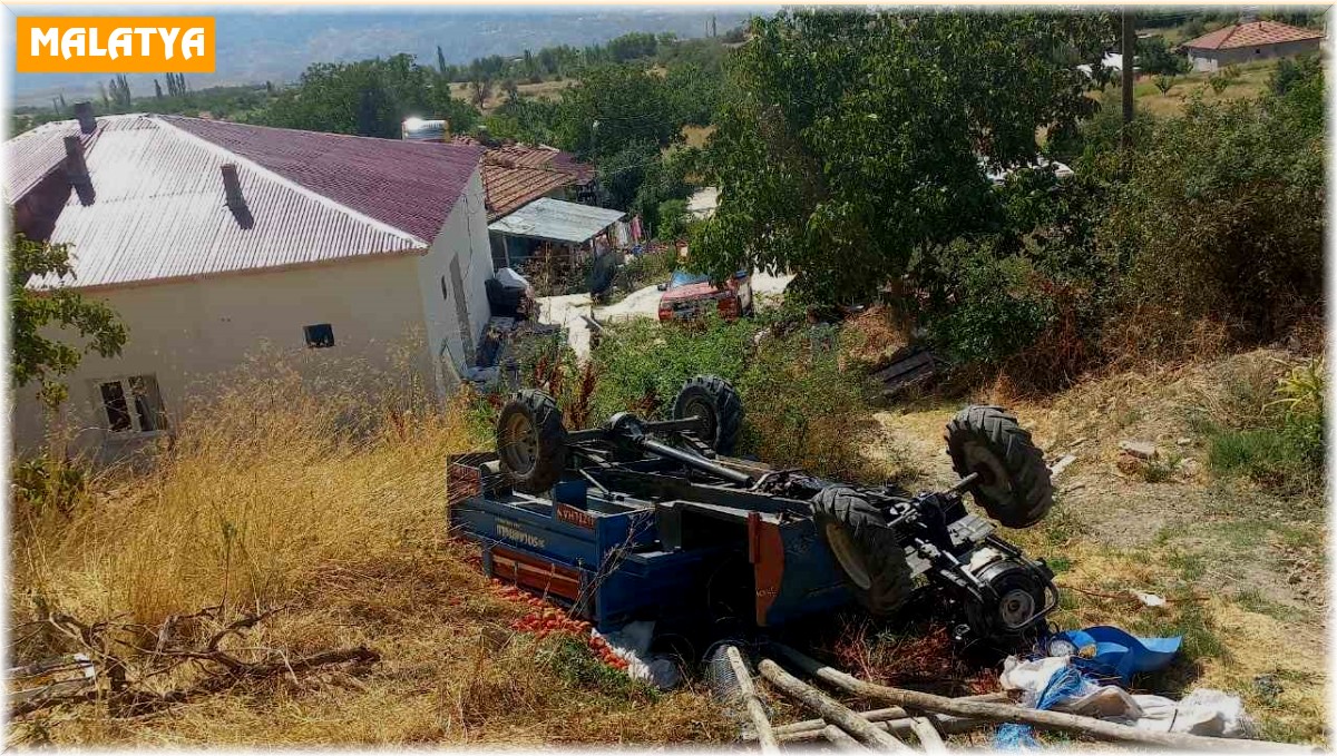 Devrilen çapa motorunun sürücüsü yaralandı