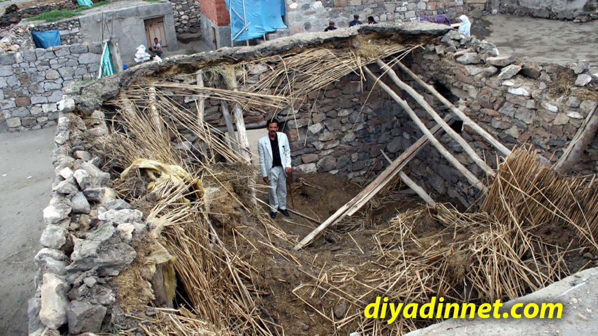 Diyadin'de 5 kişi samanlığa girdi, tavan çöktü: Ağrı'da 1 ölü, 4 yaralı