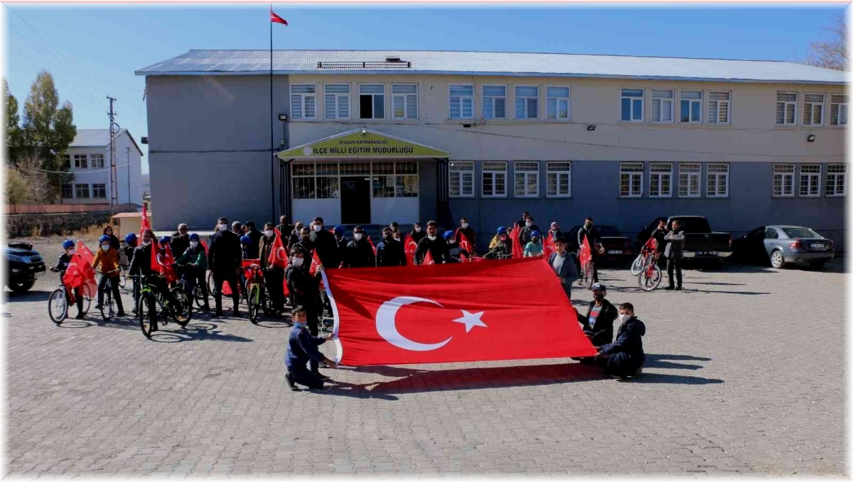 Diyadin'de bisiklet turu düzenlendi