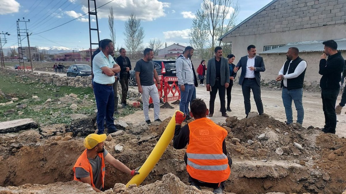 Diyadin'de Doğalgaz Çalışmaları Devam Ediyor