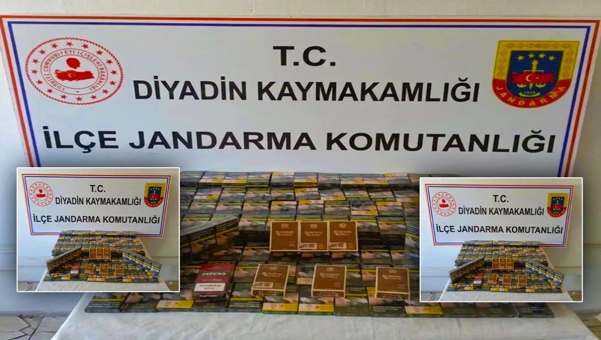 Diyadin'de jandarma kontrolü: Çekicide 285 paket gümrük kaçağı sigara ele geçirildi