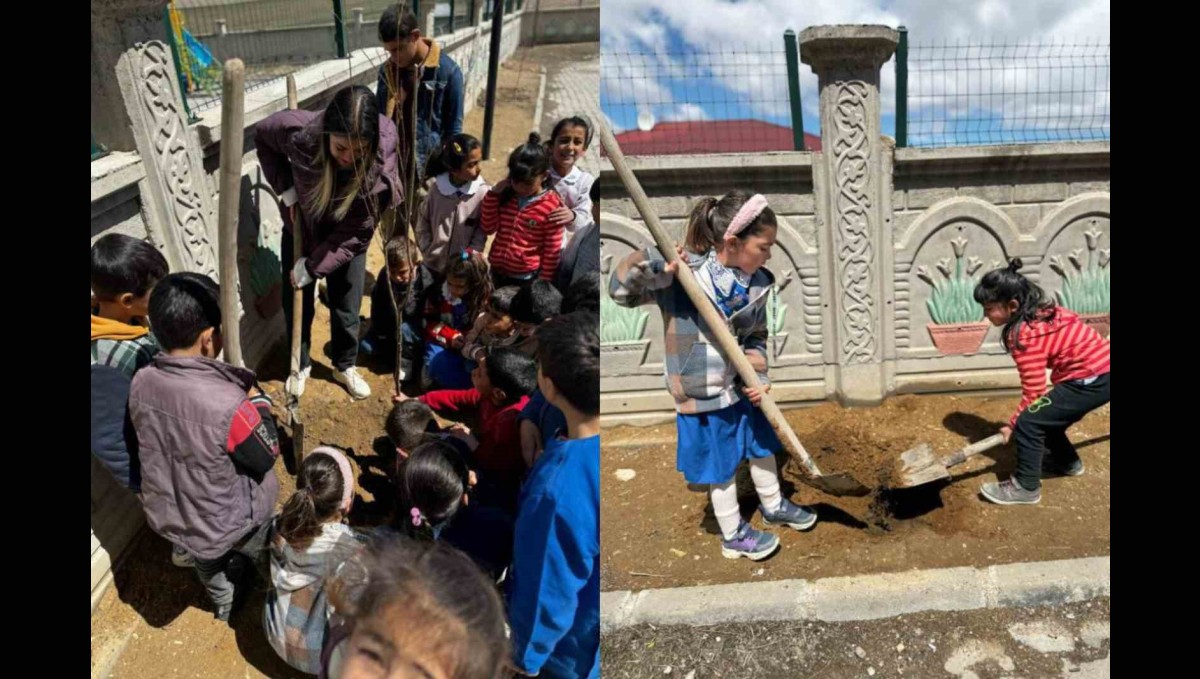 Diyadin'de minik ellerden büyük katkı