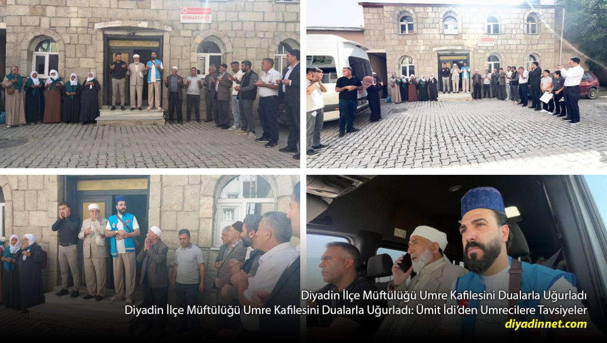 Diyadin'de Umre Yolculuğu Başladı: Kafile Dualarla Kutsal Topraklara Uğurlandı