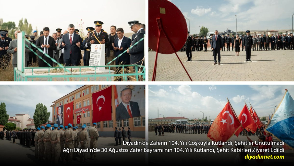Diyadin'de Zaferin 104. Yılı Coşkuyla Kutlandı, Şehitler Unutulmadı