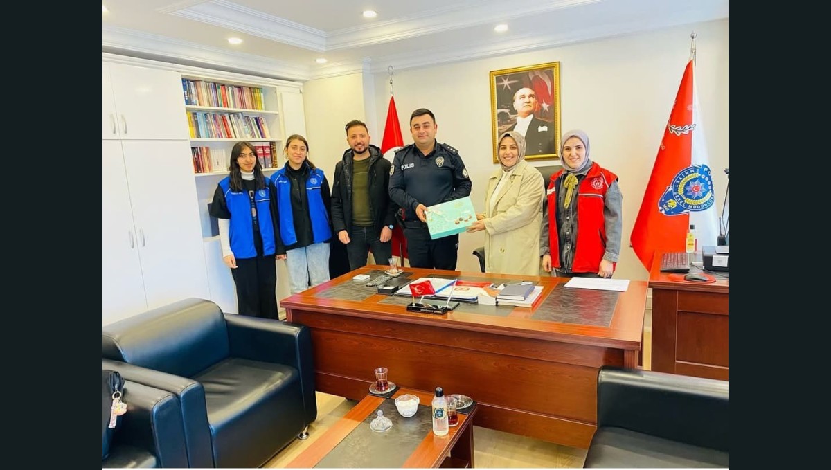 Diyadin Gençlik Merkezi'nden Emniyet Teşkilatına anlamlı ziyaret