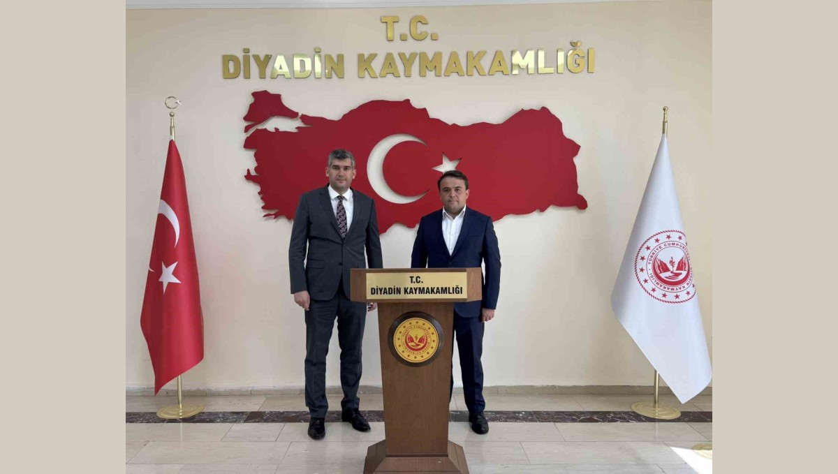 Diyadin Kaymakamı Korkusuz'a ayırlı olsun ziyareti