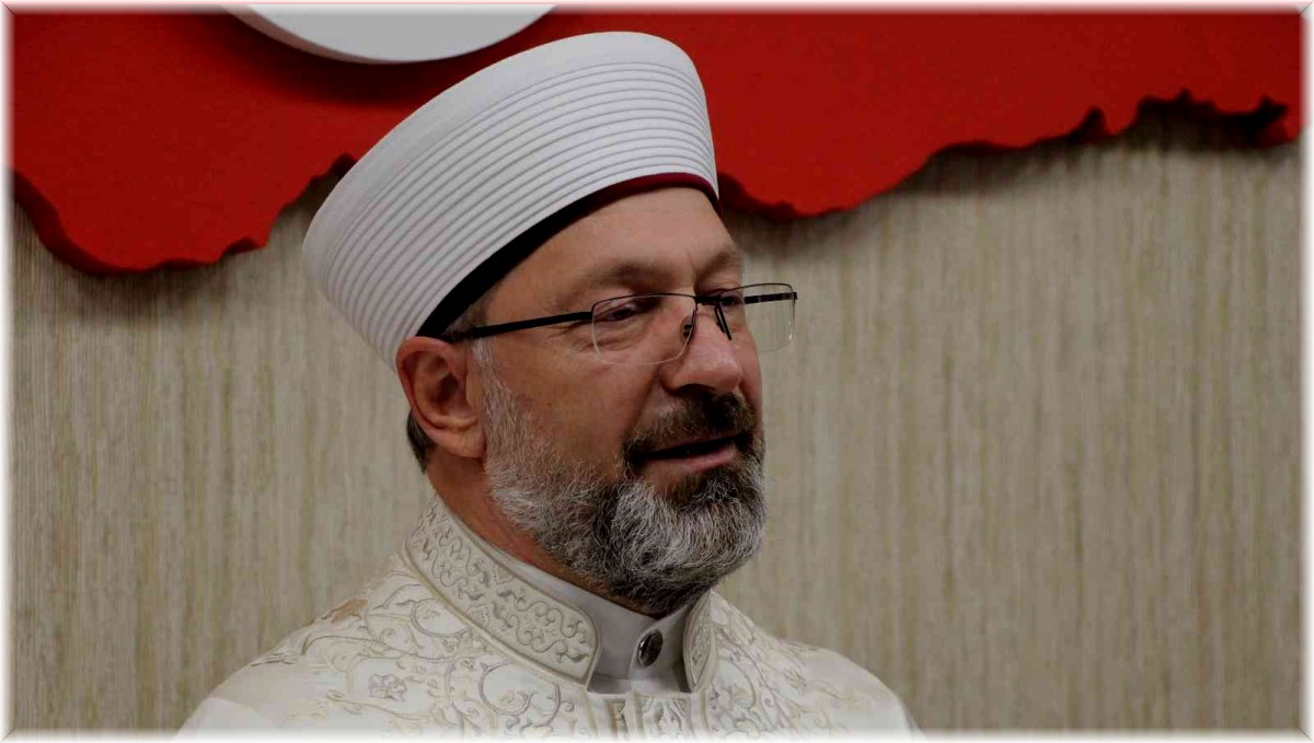 Diyanet İşleri Başkanı Erbaş, Bingöl Valisi Ekinci ile bir araya geldi
