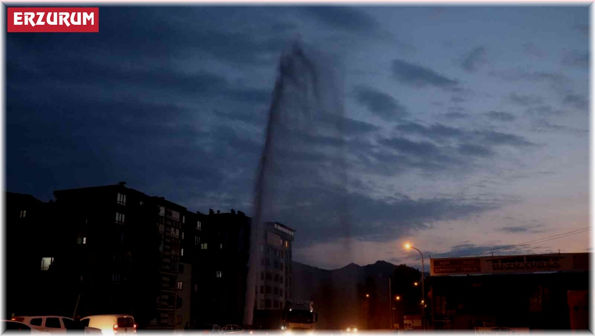 Doğal gaz boru hattının havasını tazyikli su ile aldılar