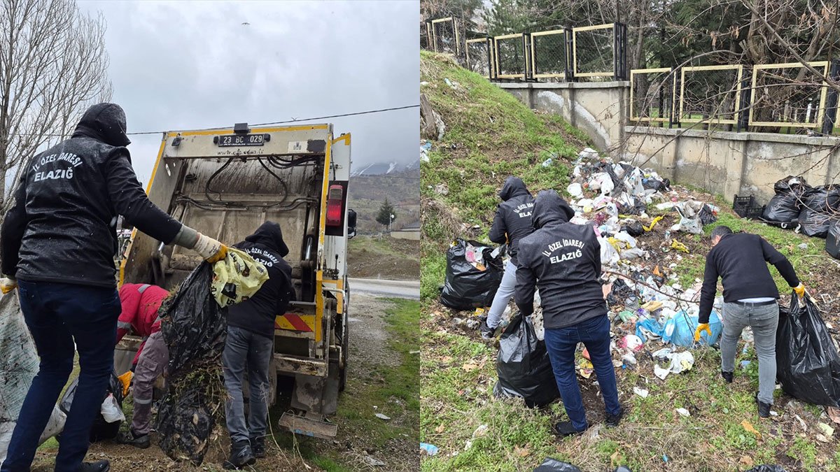 Doğal güzelliğiyle bilinen Hazar Gölü’nden 10 ton çöp çıktı