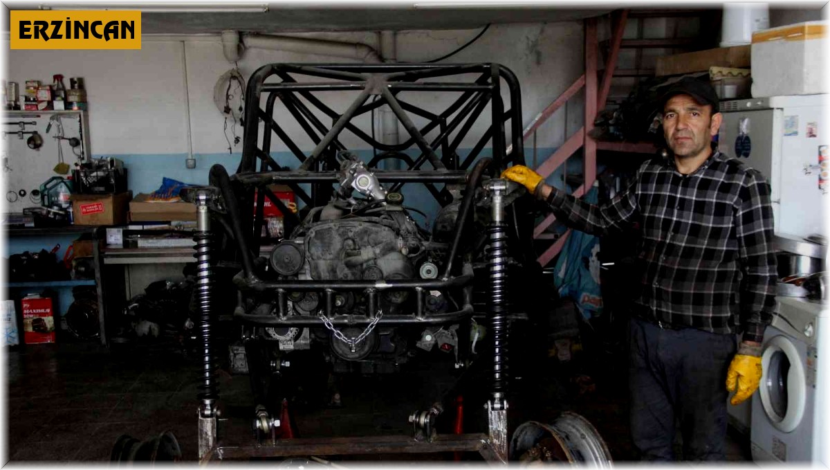 Doğalgaz borularından off road için otomobil yapıyor