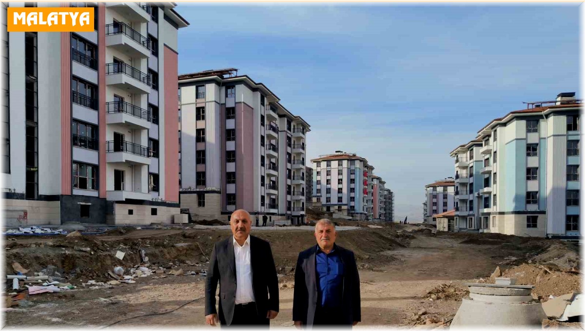 Doğanşehir'de 350 kalıcı konutun teslimi için gün sayılıyor