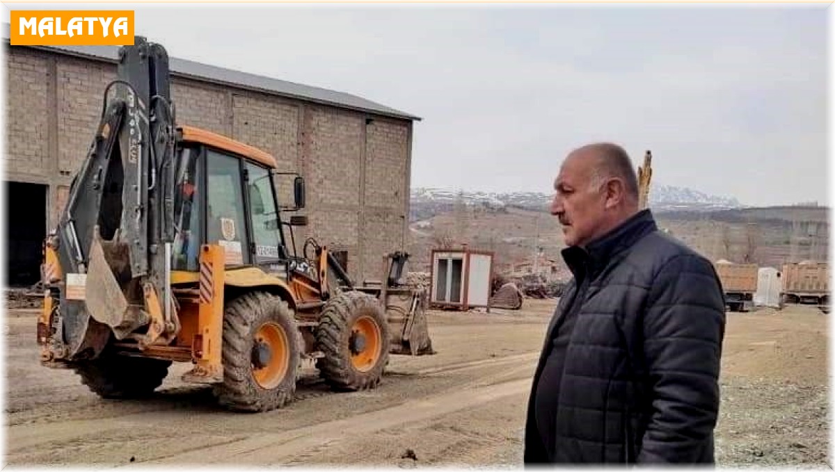 Doğanşehir'de esnaflar için konteyner çarşı kuruluyor