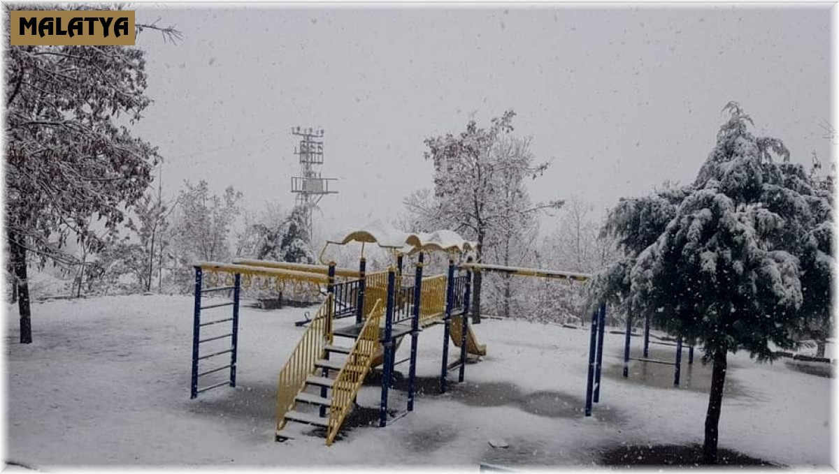 Doğanşehir'de kar yağışı başladı