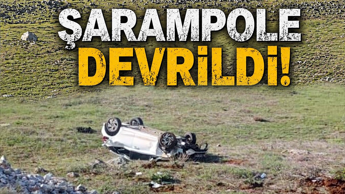 Doğanşehir'de şarampole devrilen otomobilin sürücüsü hastaneye kaldırıldı