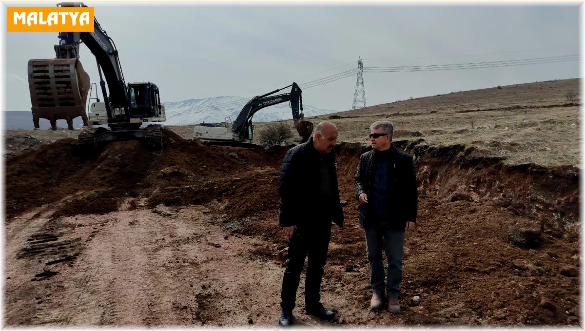 Doğanşehir'de yapılacak konutlar için çalışmalar başladı