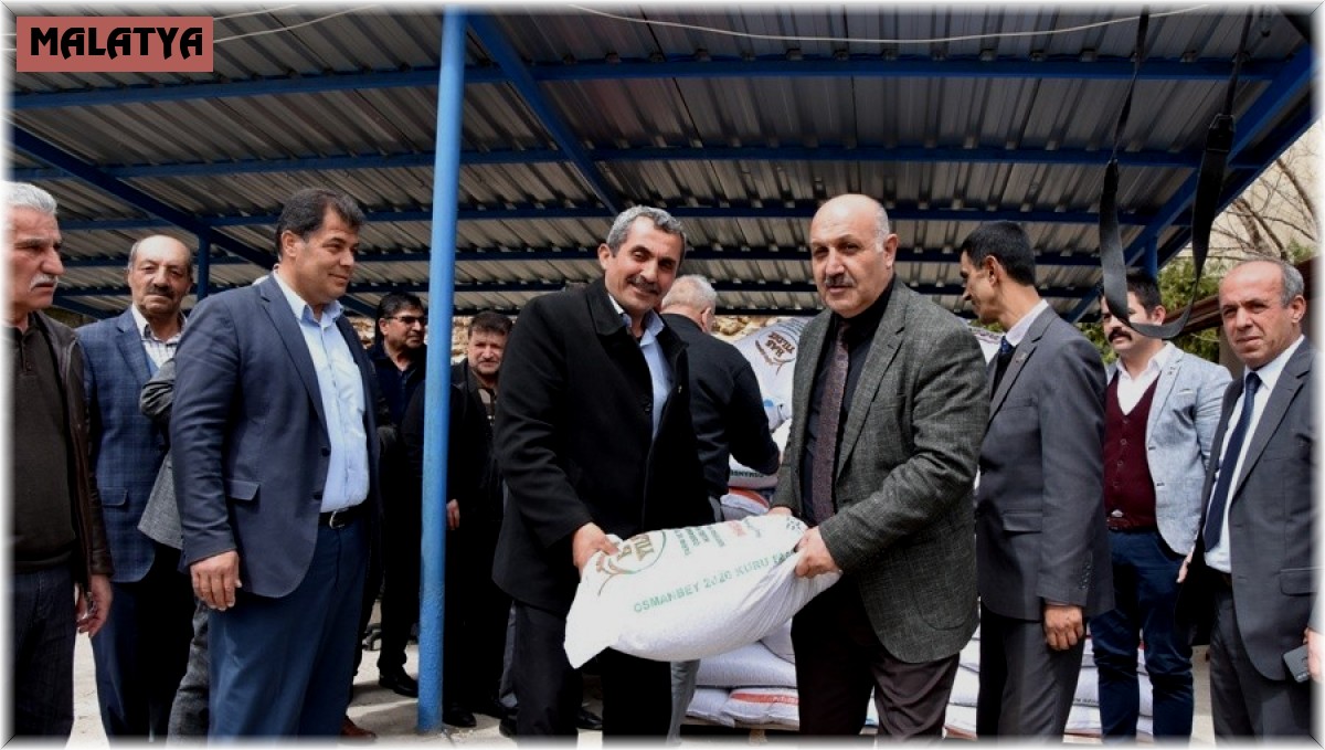 Doğanşehir de yüzde 75 hibeli kuru fasulye tohumu dağıtıldı