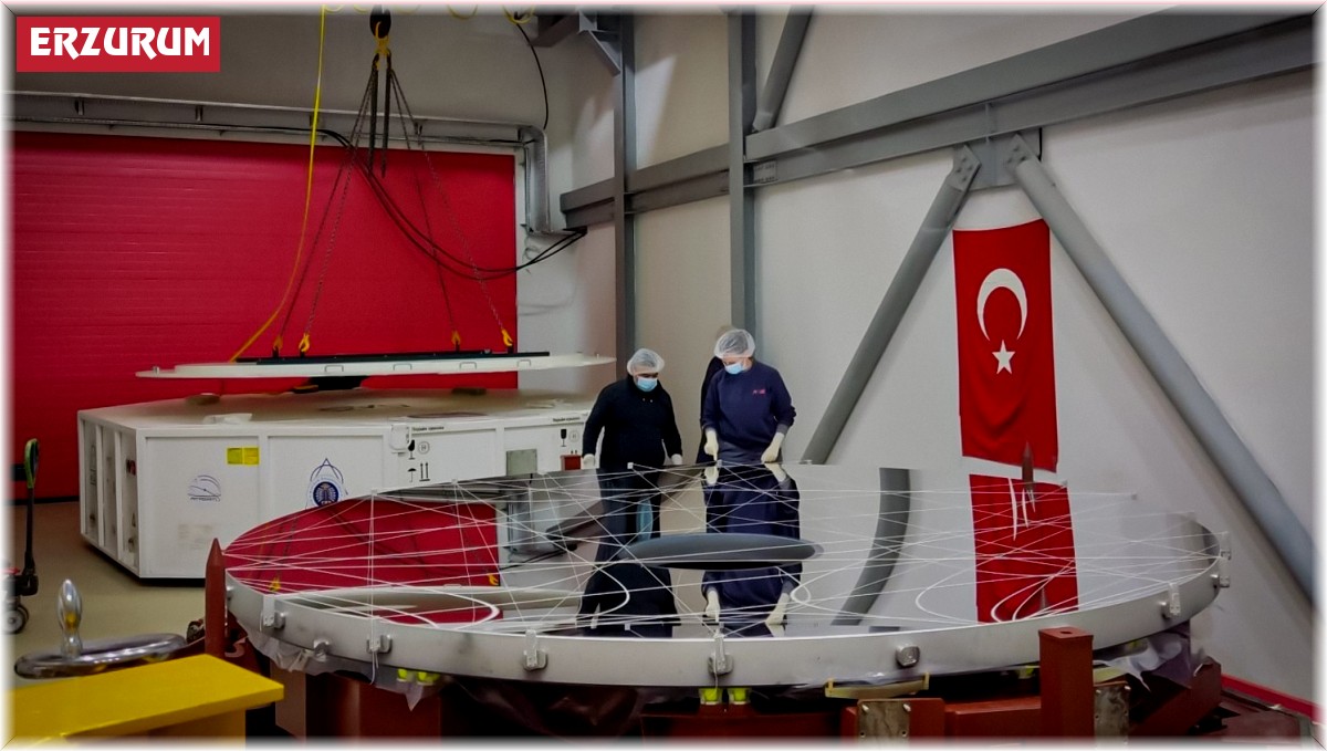 Doğu Anadolu Gözlemevi'nde 4 metrelik teleskop aynasının montaj işlemleri başladı