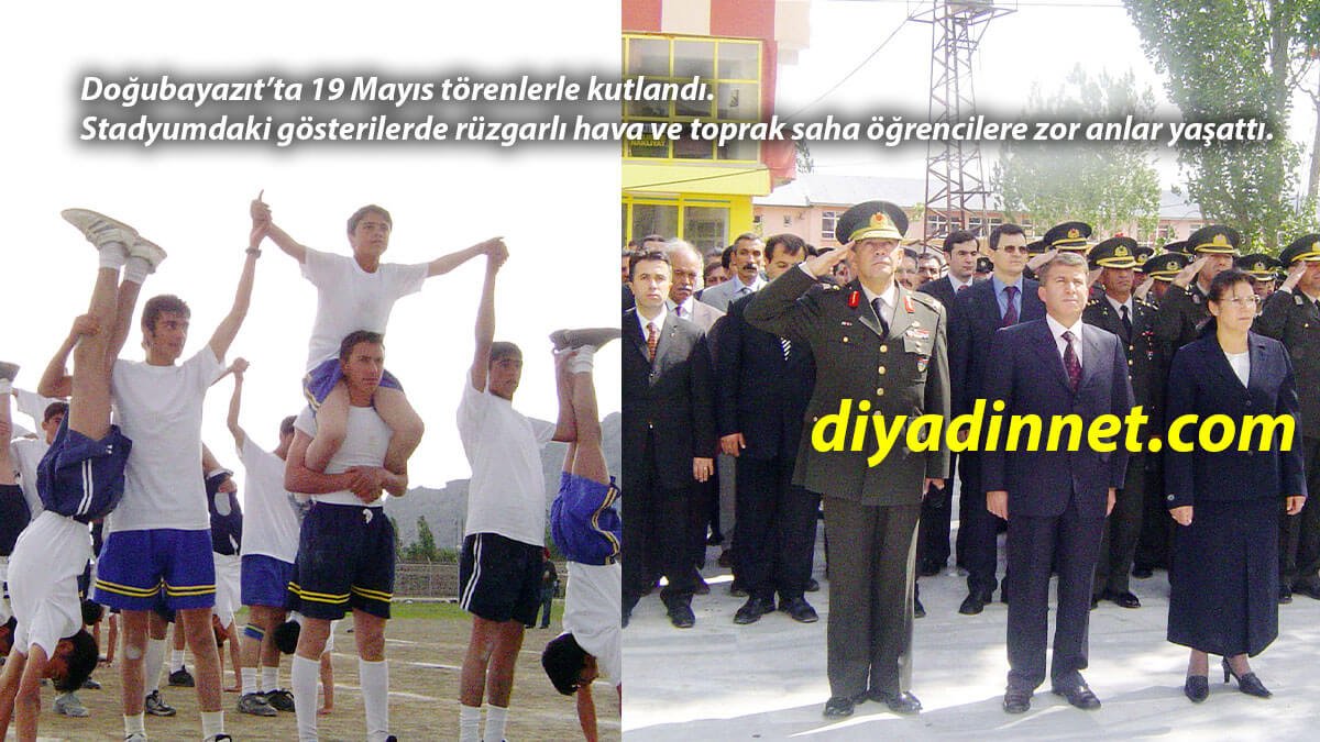 Doğubayazıt'ta 19 Mayıs Coşkusu: Rüzgar ve Toprak Saha Öğrencilere Zor Anlar Yaşattı