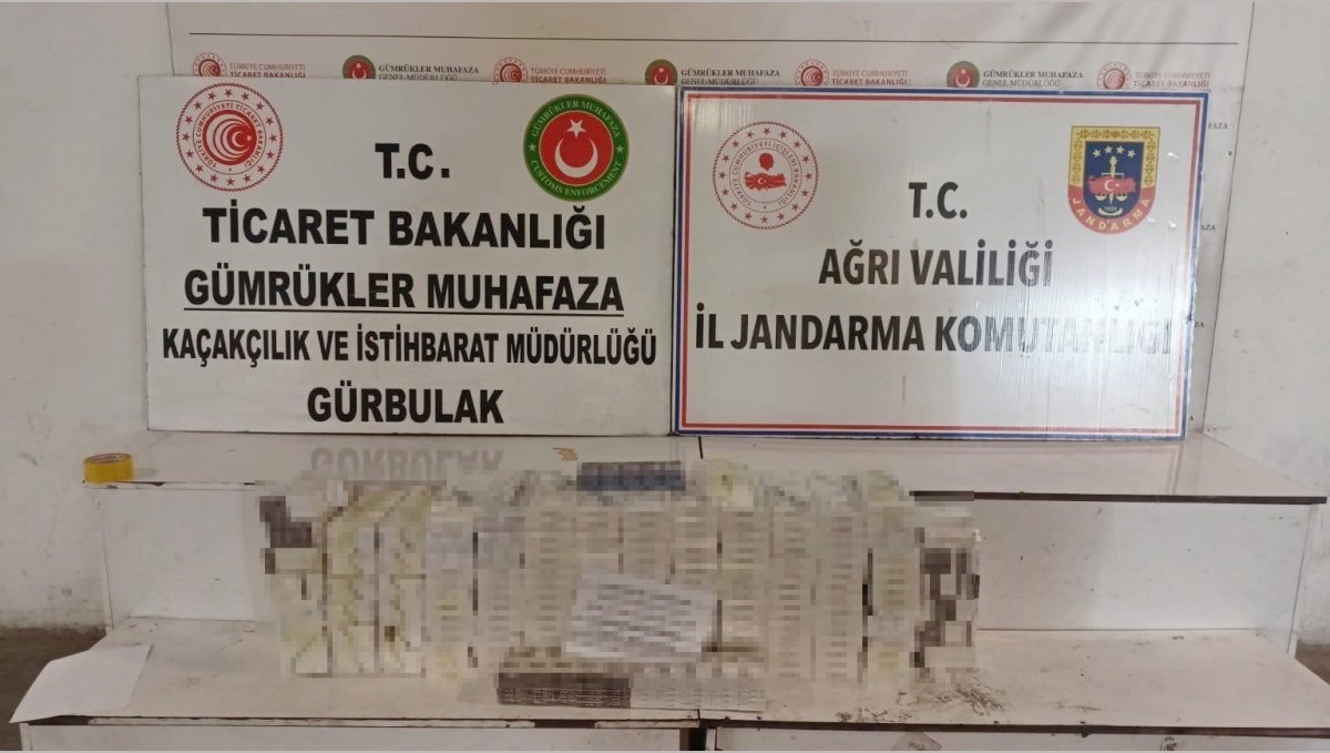 Doğubayazıt'ta tırda 4 bin 450 paket kaçak sigara ele geçirildi