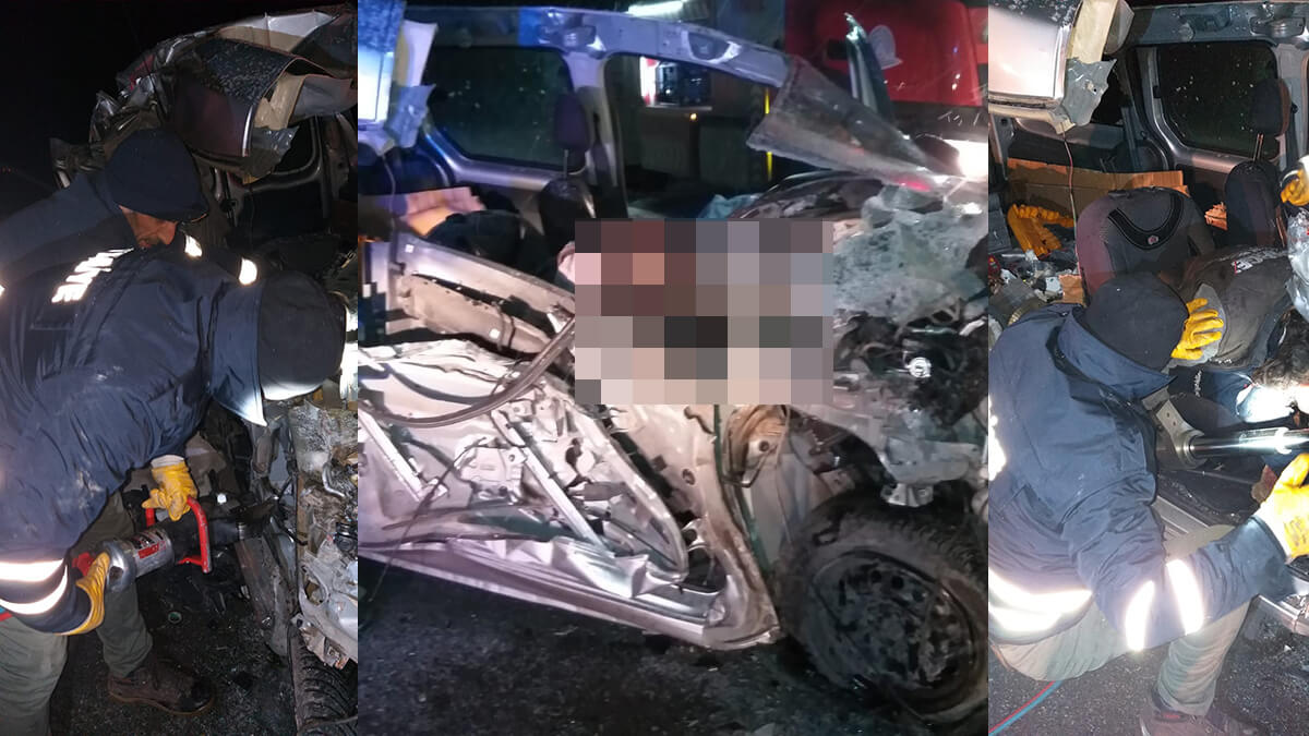 Doğubayazıt'ta trafik kazası: 1 ölü, 1 yaralı