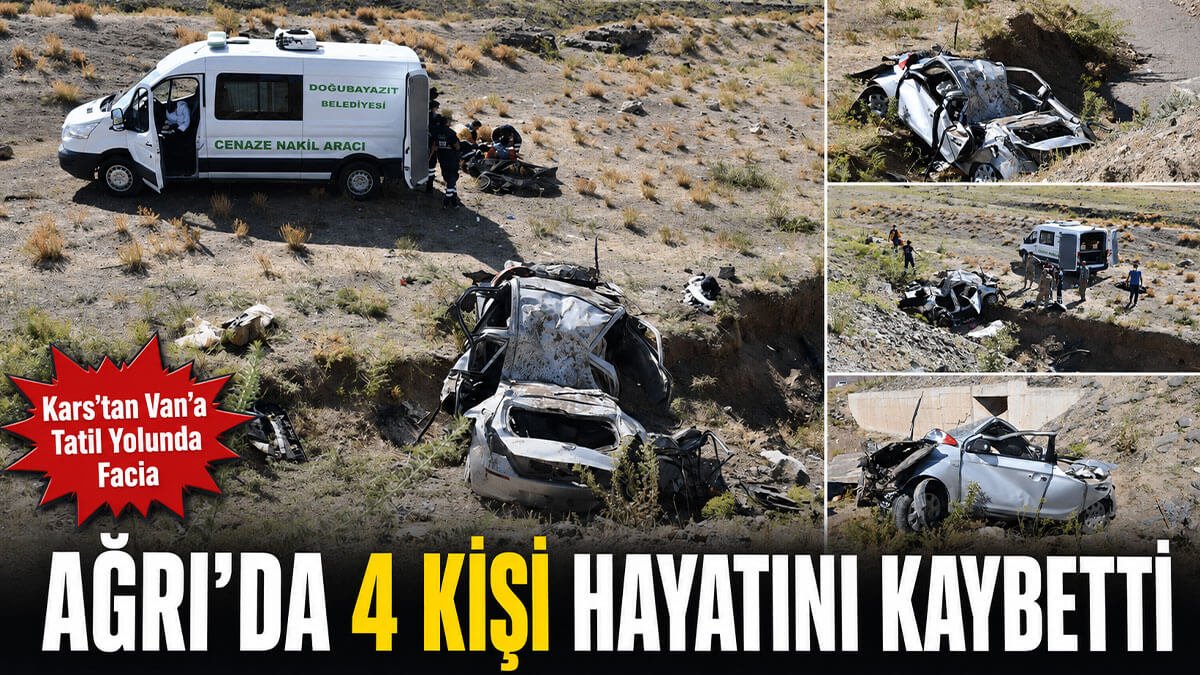Doğubayazıt'ta Yürek Yakan Kaza: 2 Çocuk Dahil 4 Kişi Yaşamını Yitirdi