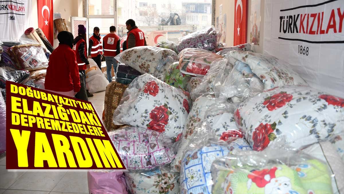 Doğubayazıt'tan Elazığ'daki depremzedelere yardım