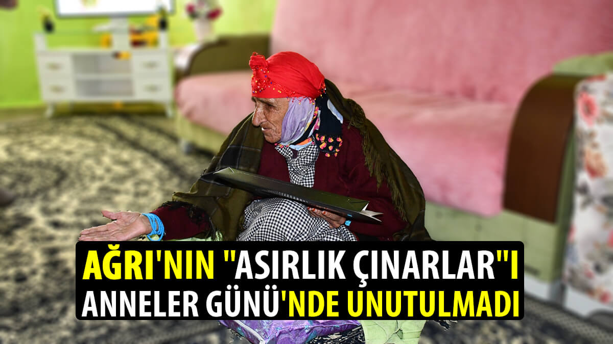 Doğubayazıt’ta 100 yaş ve üstü 10 annenin Anneler Günü evlerinde kutlandı