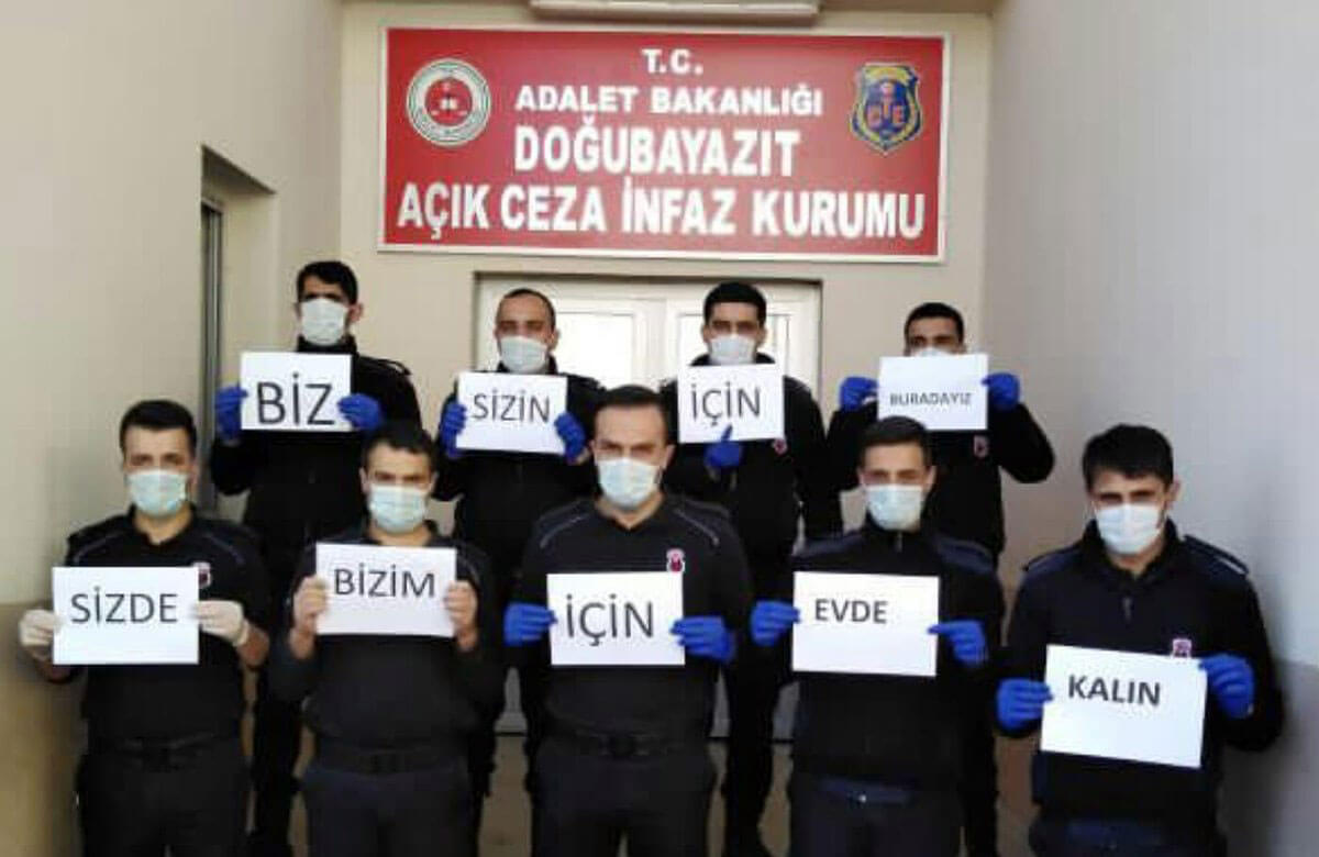 Doğubayazıt’ta ceza infaz kurumu personelinden “Evde kal” çağrısı