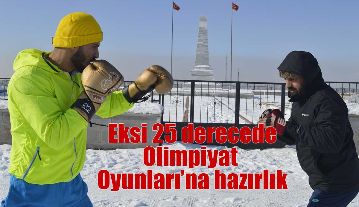 Dondurucu soğukta Olimpiyat Oyunları’na hazırlanıyor