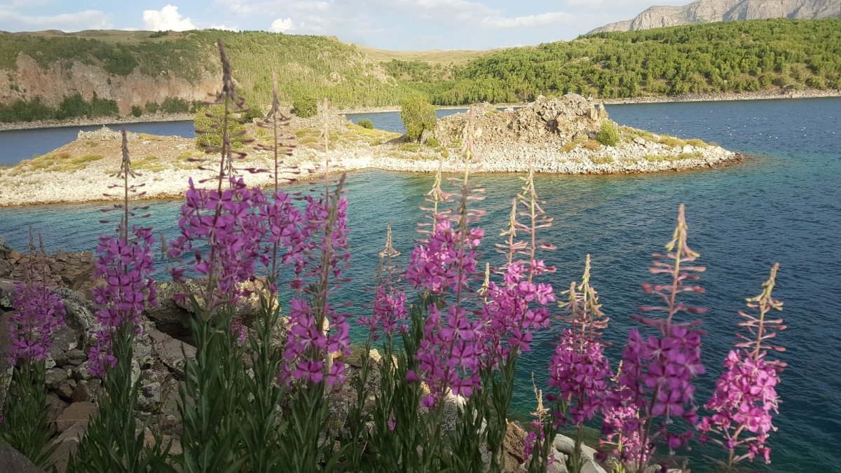 Dünyanın ikinci büyük kraterinde renk cümbüşü