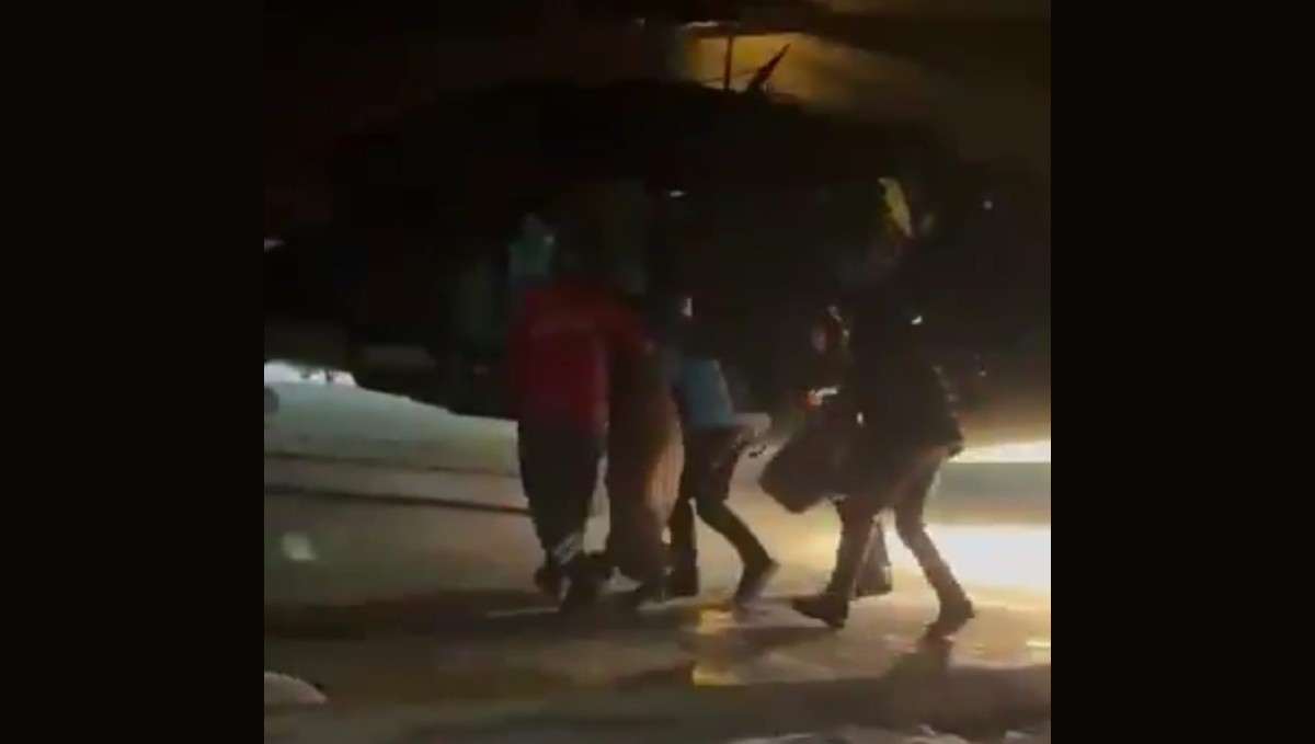 Düşük riski bulunan kadın için helikopter havalandı