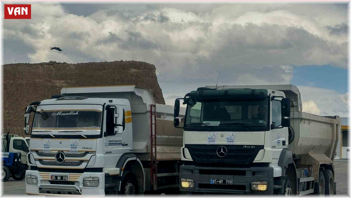 Edremit Belediyesinden deprem bölgesine araç desteği