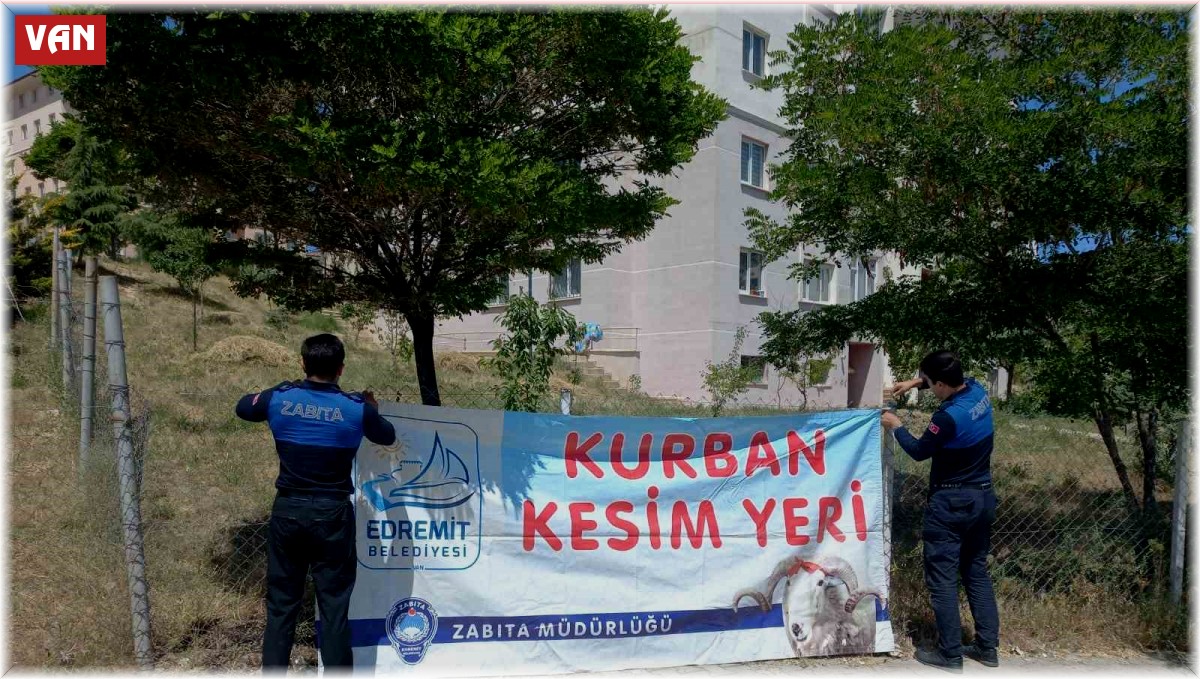 Edremit'te kurban kesim yerleri belirlendi