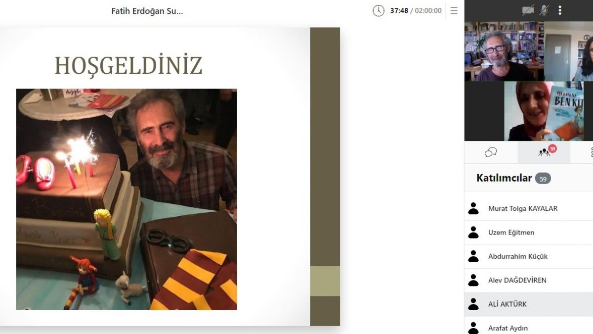 Eğitim Fakültesi tarafından "Çocuk Edebiyatının Mavi Yüzü: Fatih Erdoğan" çevrimiçi söyleşisi düzenledi