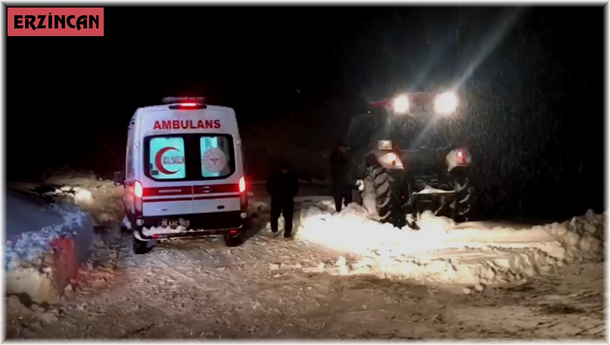 Ekipler kardan yolu kapanan mezrada rahatsızlanan 2 aylık bebek için seferber oldu