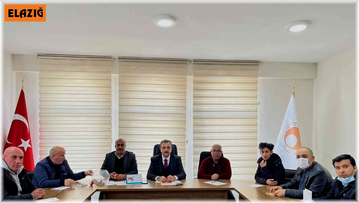 Elazığ 2. Amatör Küme Futbol Liginde fikstür çekildi