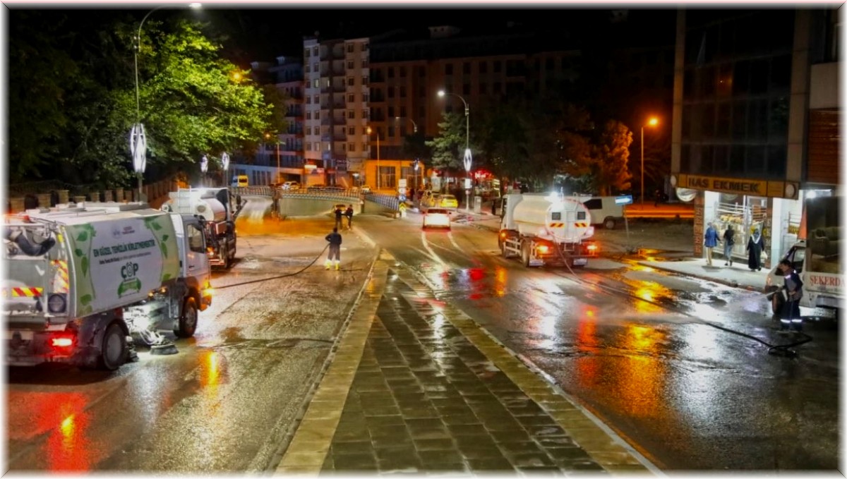 Elazığ Belediyesi kapsamlı temizlik çalışmalarına devam ediyor