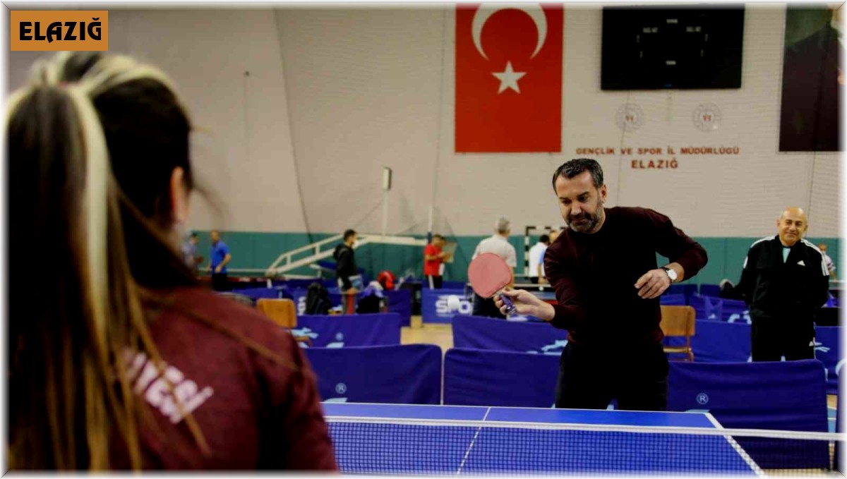 Elazığ Belediyesi masa tenisi turnuvasında sona gelindi