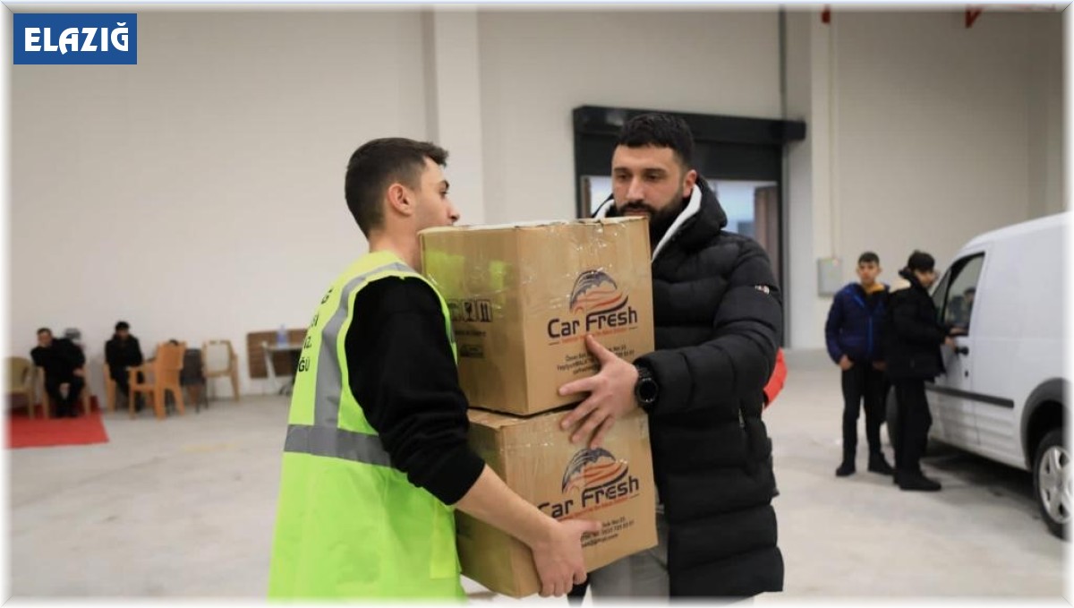 Elazığ Belediyesi'nden deprem bölgesine destek sürüyor