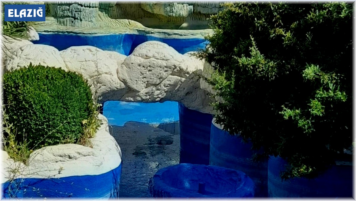 Elazığ Belediyesinden süs havuzları temizliği