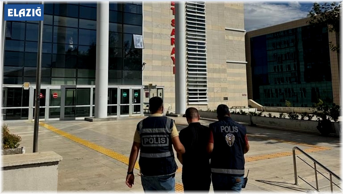 Elazığ'da 10 yıl kesinleşmiş hapis cezası bulunan zanlı tutuklandı